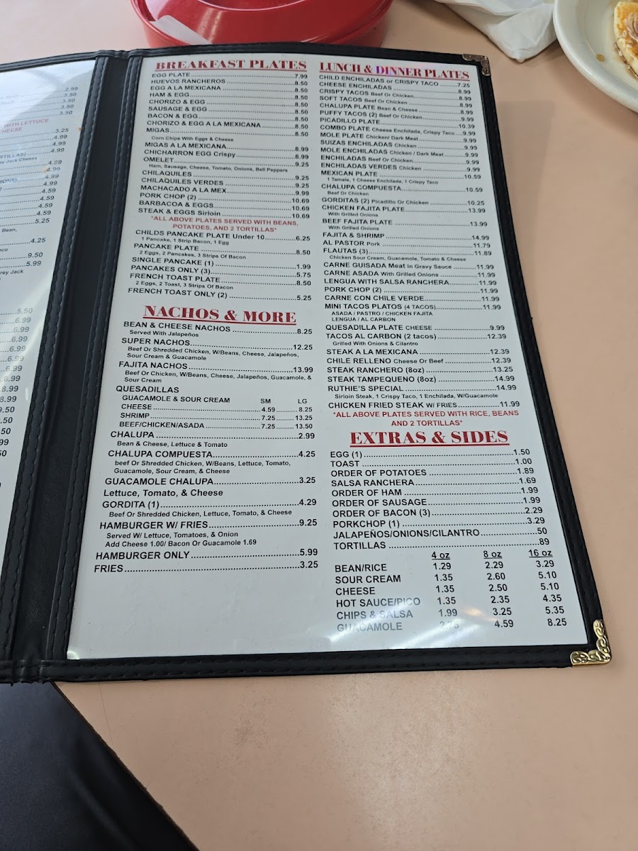 Ruthie's Menu - Image 1
