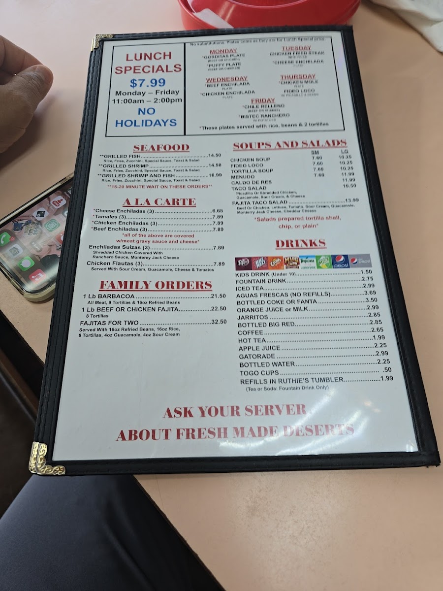 Ruthie's Menu - Image 5