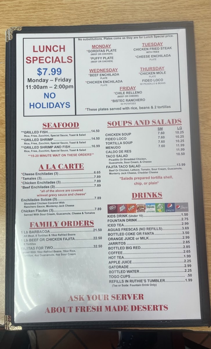Ruthie's Menu - Image 6